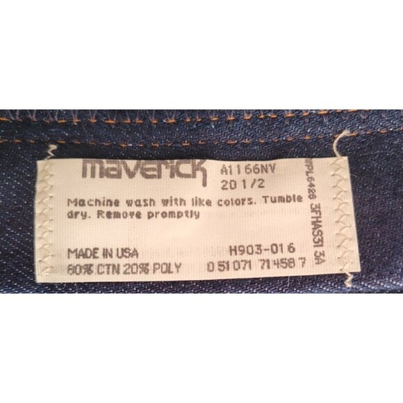 Lady Maverick Women's Elastic Waist Dark Blue Wash Jeans Size 20 1/2 USA New - Picture 5 of 5